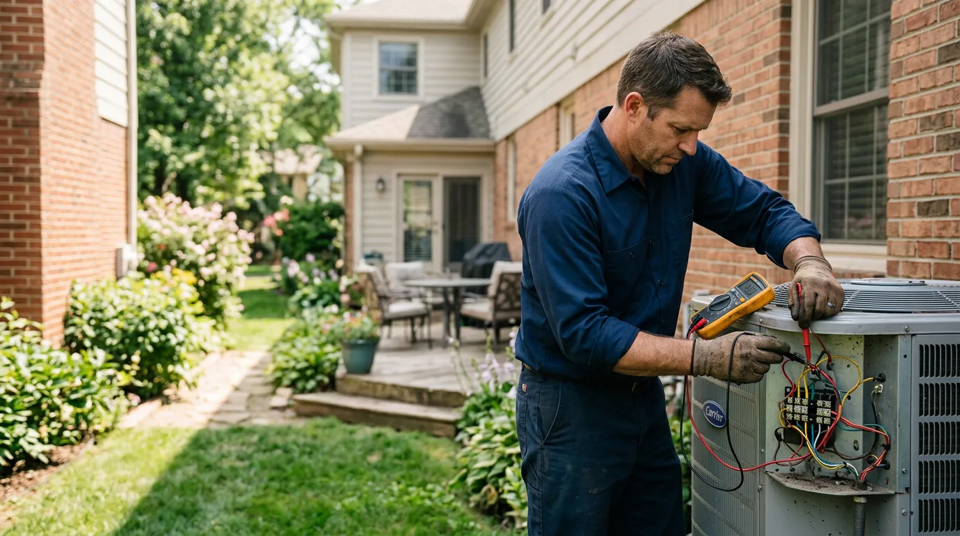 HVAC technician working near Centertown, KY